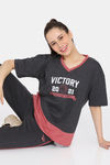 Rosaline Easy Movement Relaxed Top - Black Beauty — thumbnail 4
